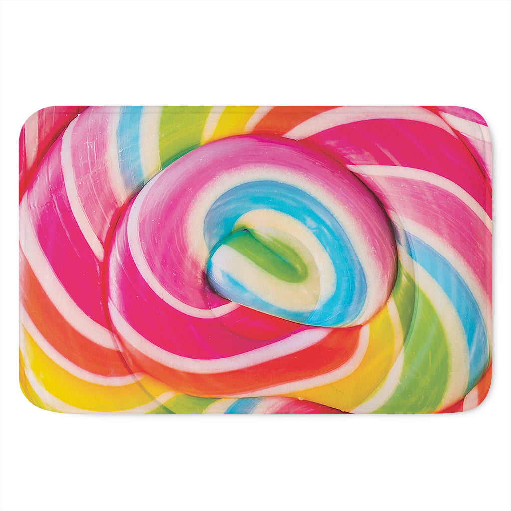 Rainbow Swirl Candy Print Indoor Door Mat