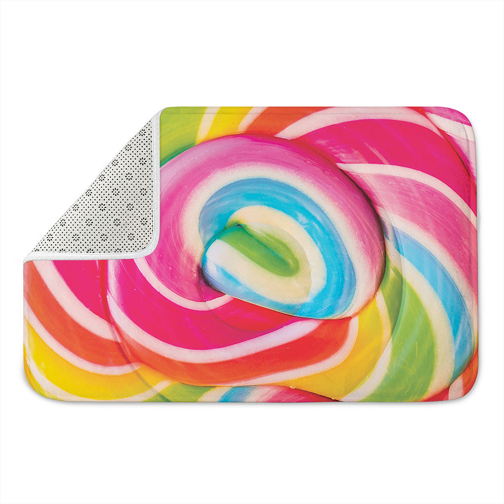 Rainbow Swirl Candy Print Indoor Door Mat