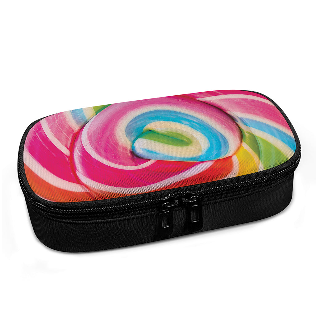 Rainbow Swirl Candy Print Insulin Cooler Travel Case