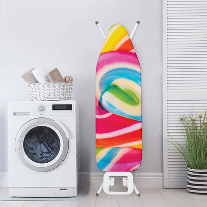 Rainbow Swirl Candy Print Ironing Board Cover