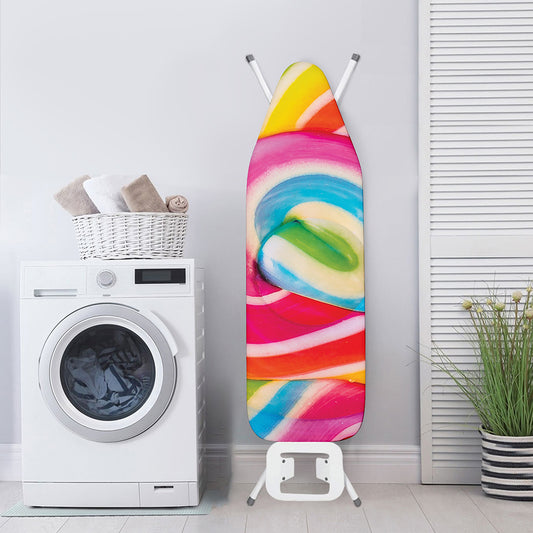 Rainbow Swirl Candy Print Ironing Board Cover