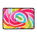 Rainbow Swirl Candy Print Kitchen Mat