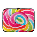 Rainbow Swirl Candy Print Laptop Sleeve