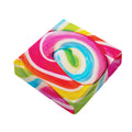 Rainbow Swirl Candy Print Outdoor Seat Cushion Cover