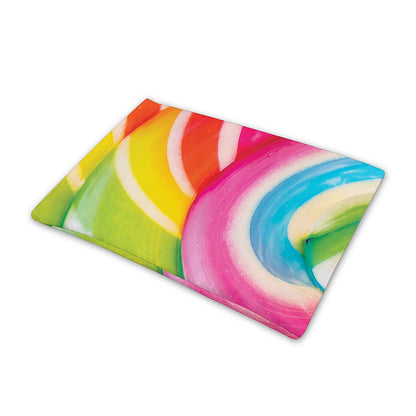 Rainbow Swirl Candy Print Pet Cooling Mat Cover