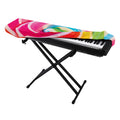 Rainbow Swirl Candy Print Piano Keyboard Cover