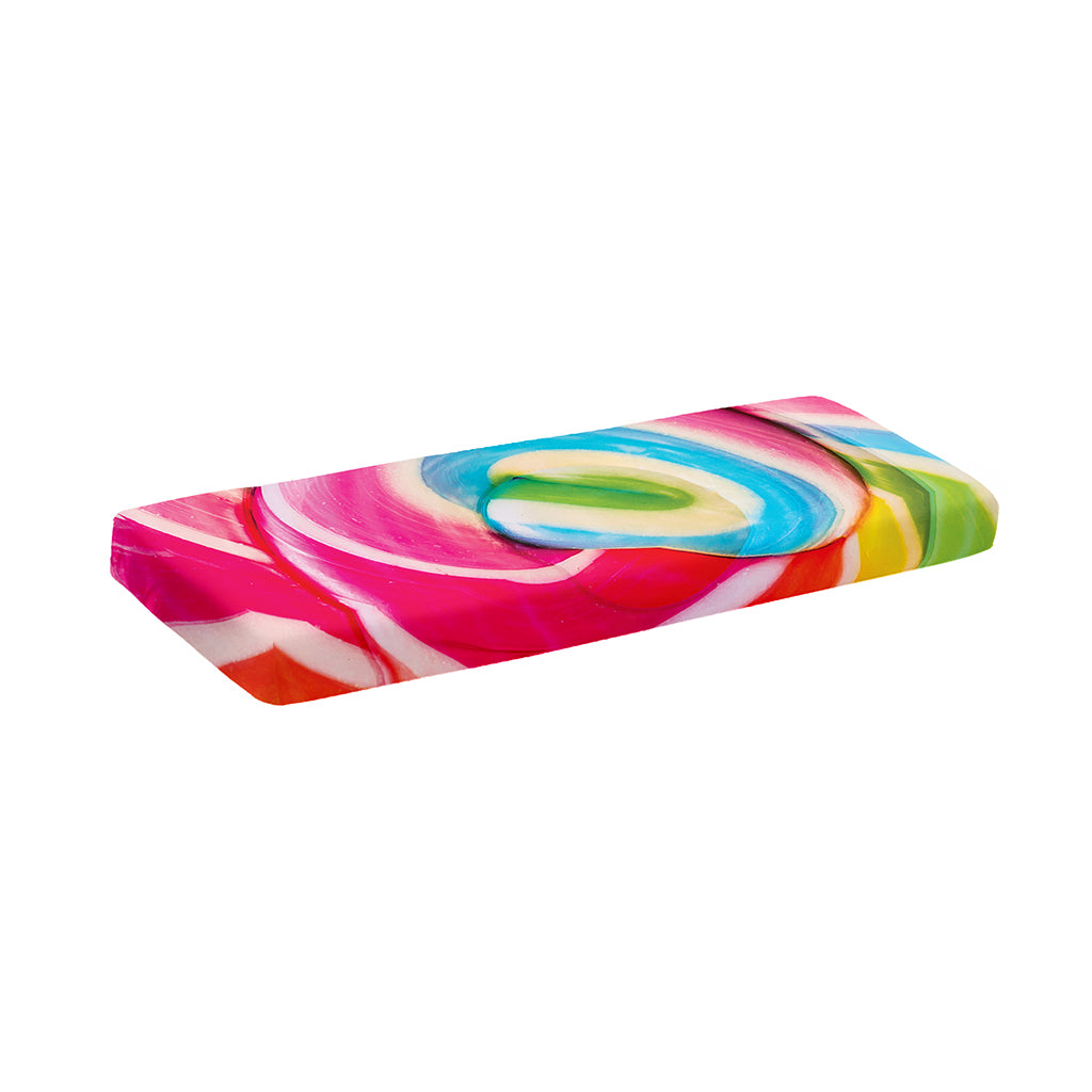Rainbow Swirl Candy Print Piano Keyboard Cover