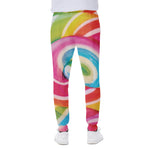 Rainbow Swirl Candy Print Scuba Joggers