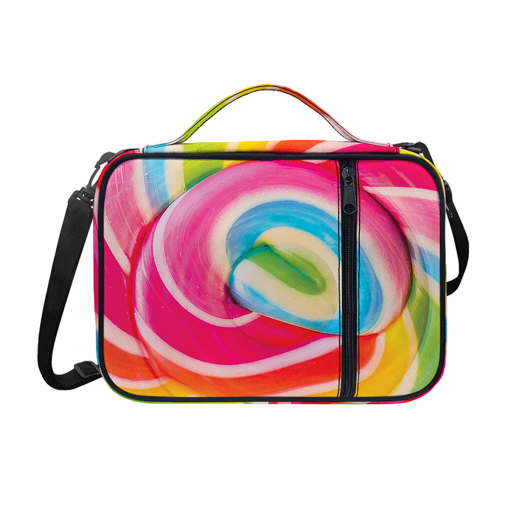 Rainbow Swirl Candy Print Shoulder Strap Bible Bag