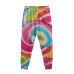 Rainbow Swirl Candy Print Sweatpants