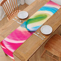 Rainbow Swirl Candy Print Table Runner