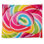 Rainbow Swirl Candy Print Tapestry