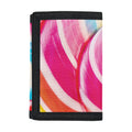 Rainbow Swirl Candy Print Trifold Wallet