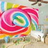 Rainbow Swirl Candy Print Wall Sticker