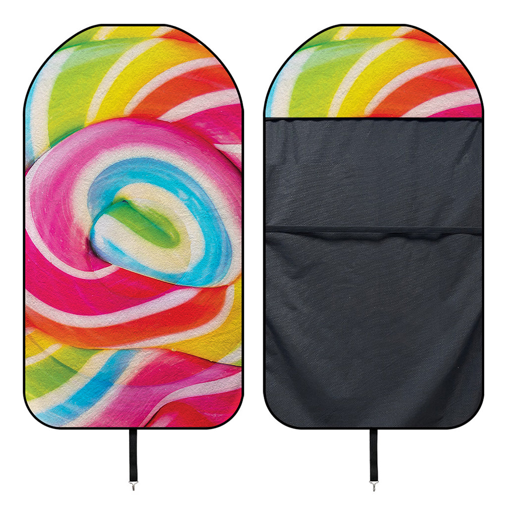 Rainbow Swirl Candy Print Waterproof Car Seat Cover