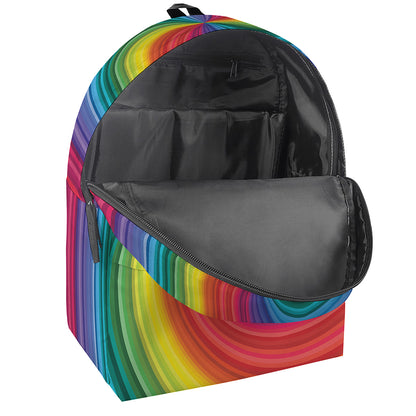 Rainbow Swirl Print Backpack