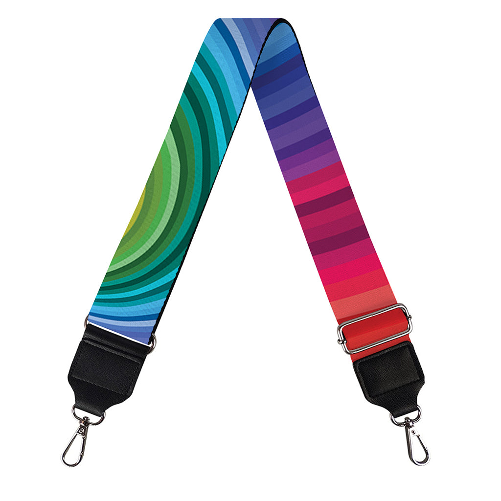 Rainbow Swirl Print Bag Strap
