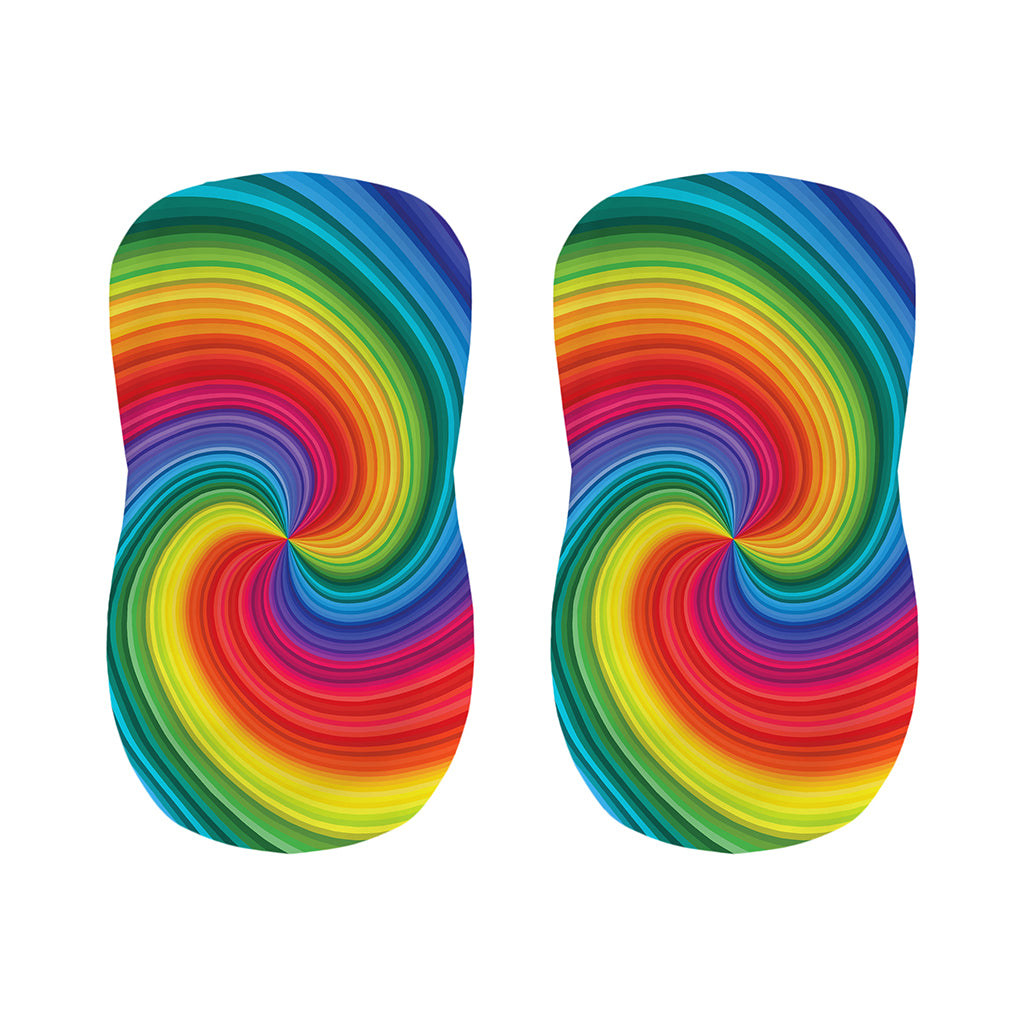 Rainbow Swirl Print Bar Stool Covers