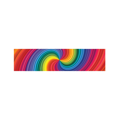 Rainbow Swirl Print Bed Runner