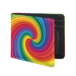 Rainbow Swirl Print Bifold Wallet