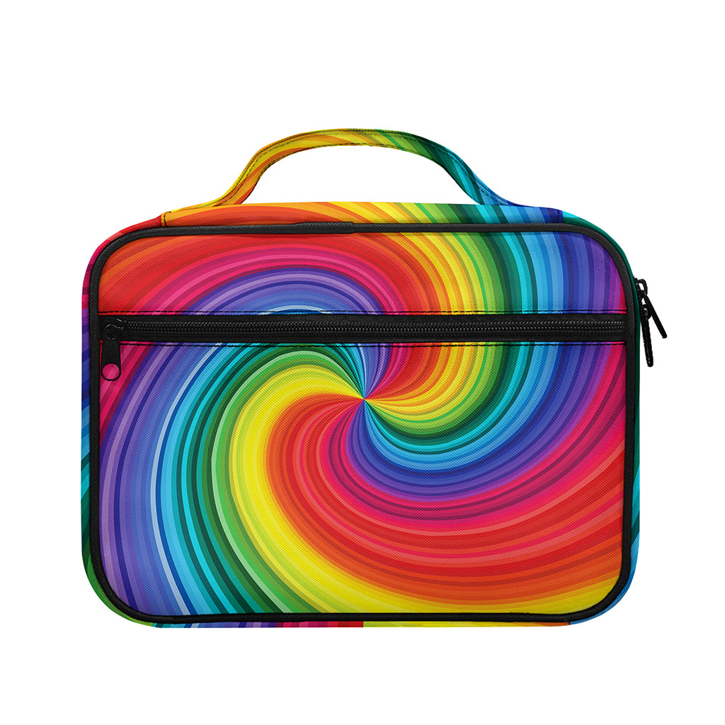 Rainbow Swirl Print Briefcase Bible Bag