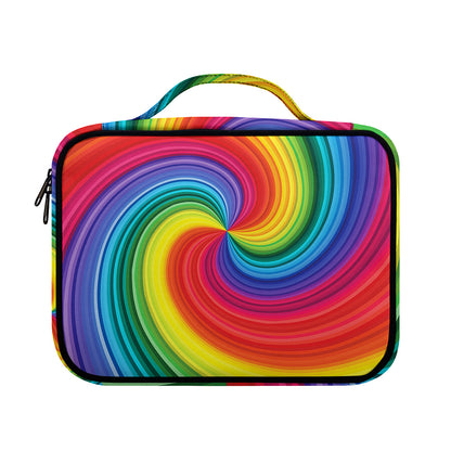 Rainbow Swirl Print Briefcase Bible Bag