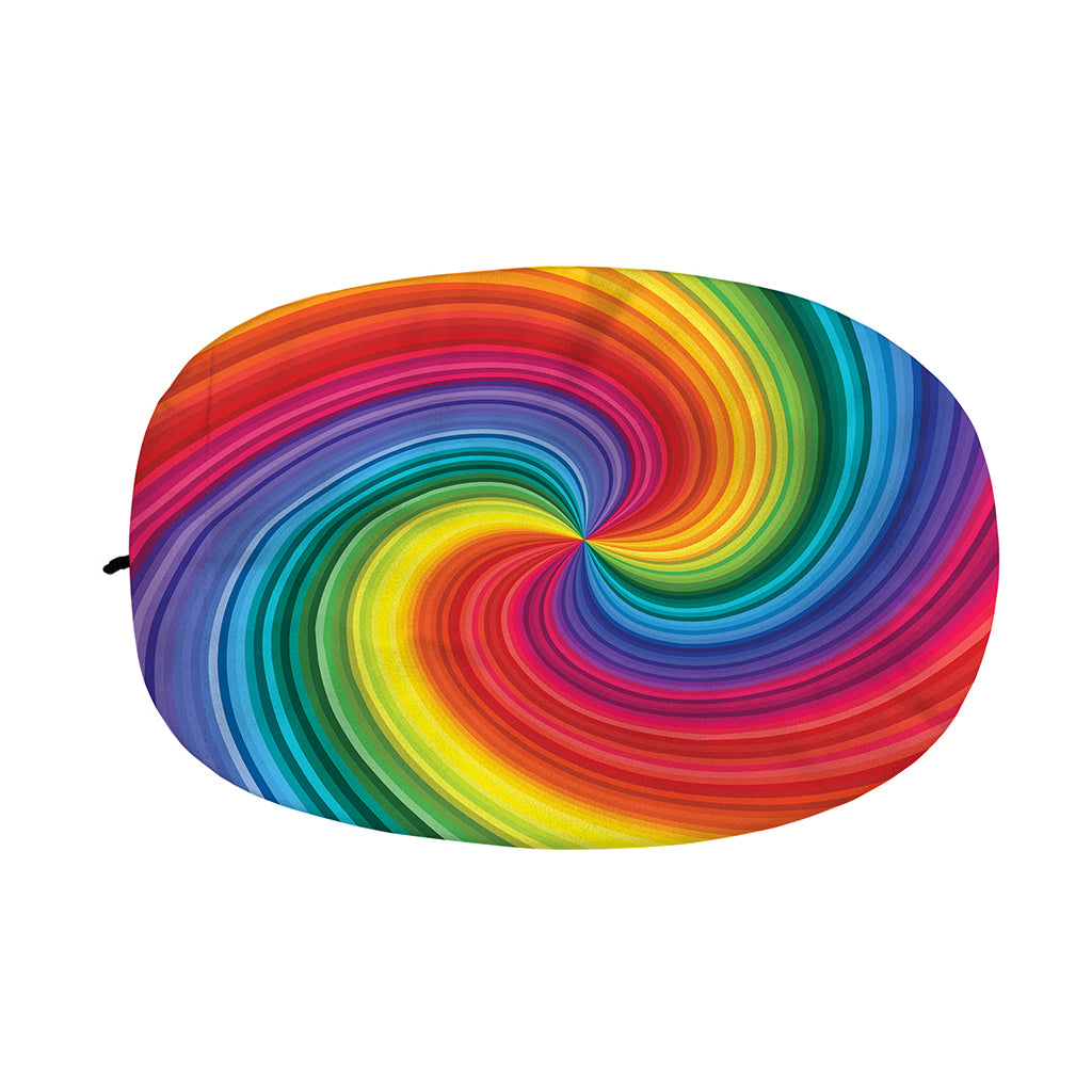 Rainbow Swirl Print Car Side Mirror Covers