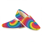 Rainbow Swirl Print Casual Shoes