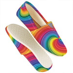 Rainbow Swirl Print Casual Shoes