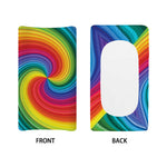 Rainbow Swirl Print Changing Pad Cover