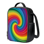 Rainbow Swirl Print Crossbody Lunch Bag