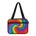 Rainbow Swirl Print Double Strap Bible Bag