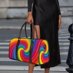 Rainbow Swirl Print Duffle Bag