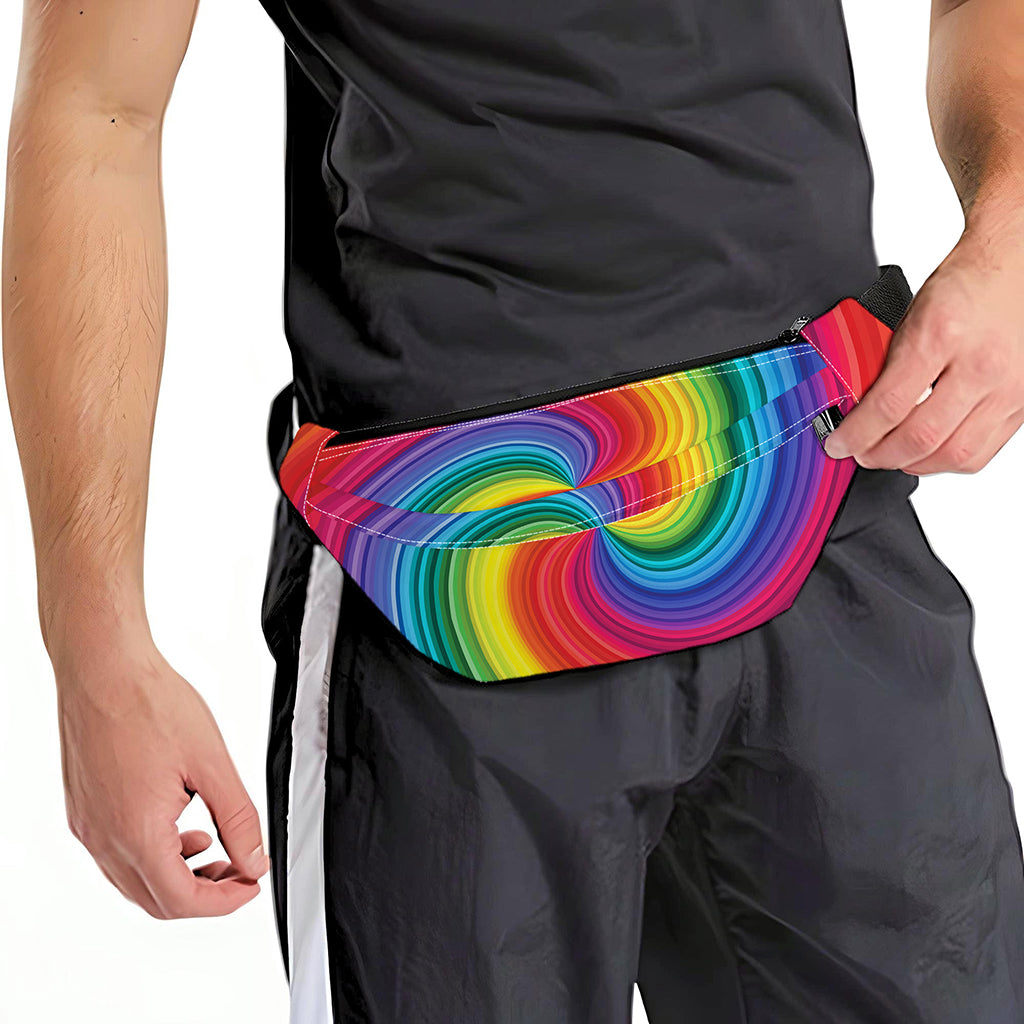Rainbow Swirl Print Fanny Pack