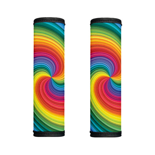 Rainbow Swirl Print Handle Covers
