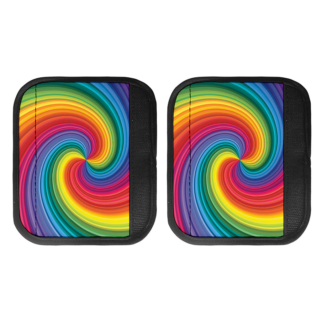 Rainbow Swirl Print Handle Covers