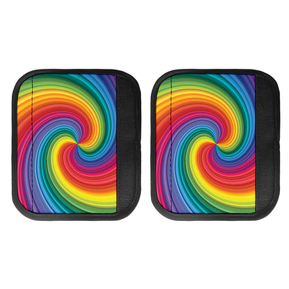 Rainbow Swirl Print Handle Covers