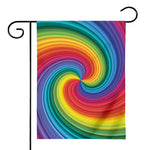 Rainbow Swirl Print House Flag