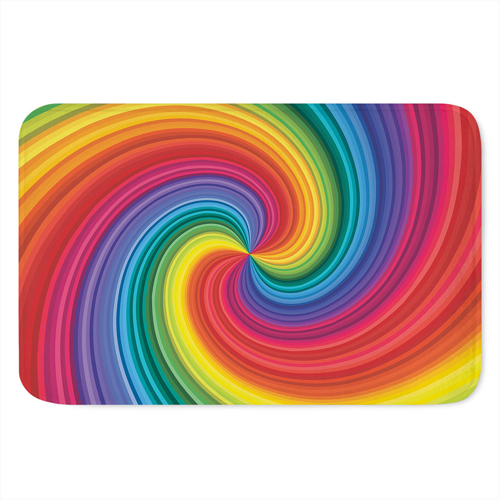 Rainbow Swirl Print Indoor Door Mat