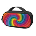 Rainbow Swirl Print Portable Cooler Travel Case