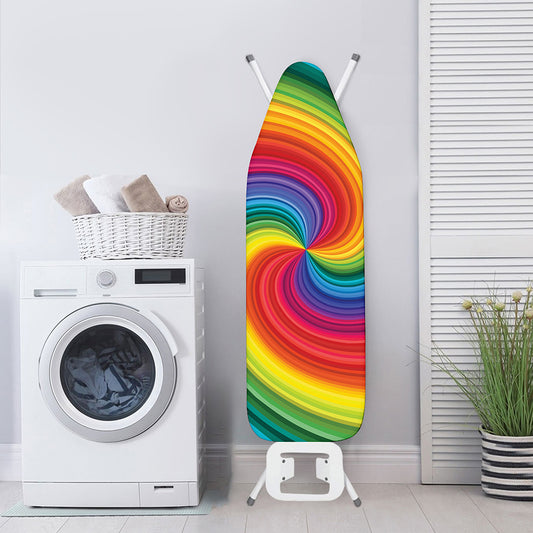 Rainbow Swirl Print Ironing Board Cover