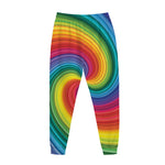 Rainbow Swirl Print Jogger Pants