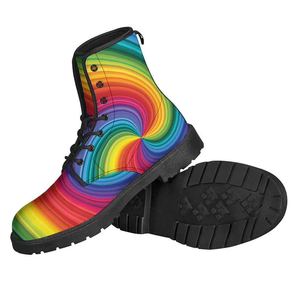 Rainbow Swirl Print Backpack