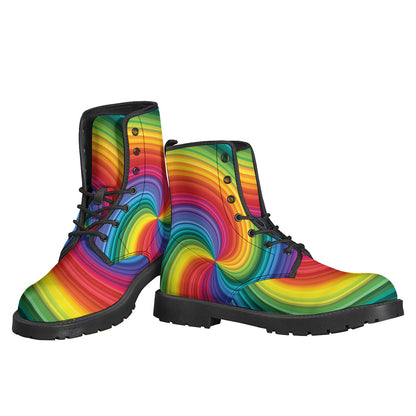 Rainbow Swirl Print Backpack