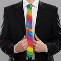 Rainbow Swirl Print Necktie