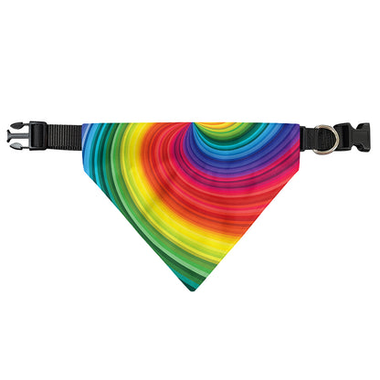 Rainbow Swirl Print Over The Collar Dog Bandana