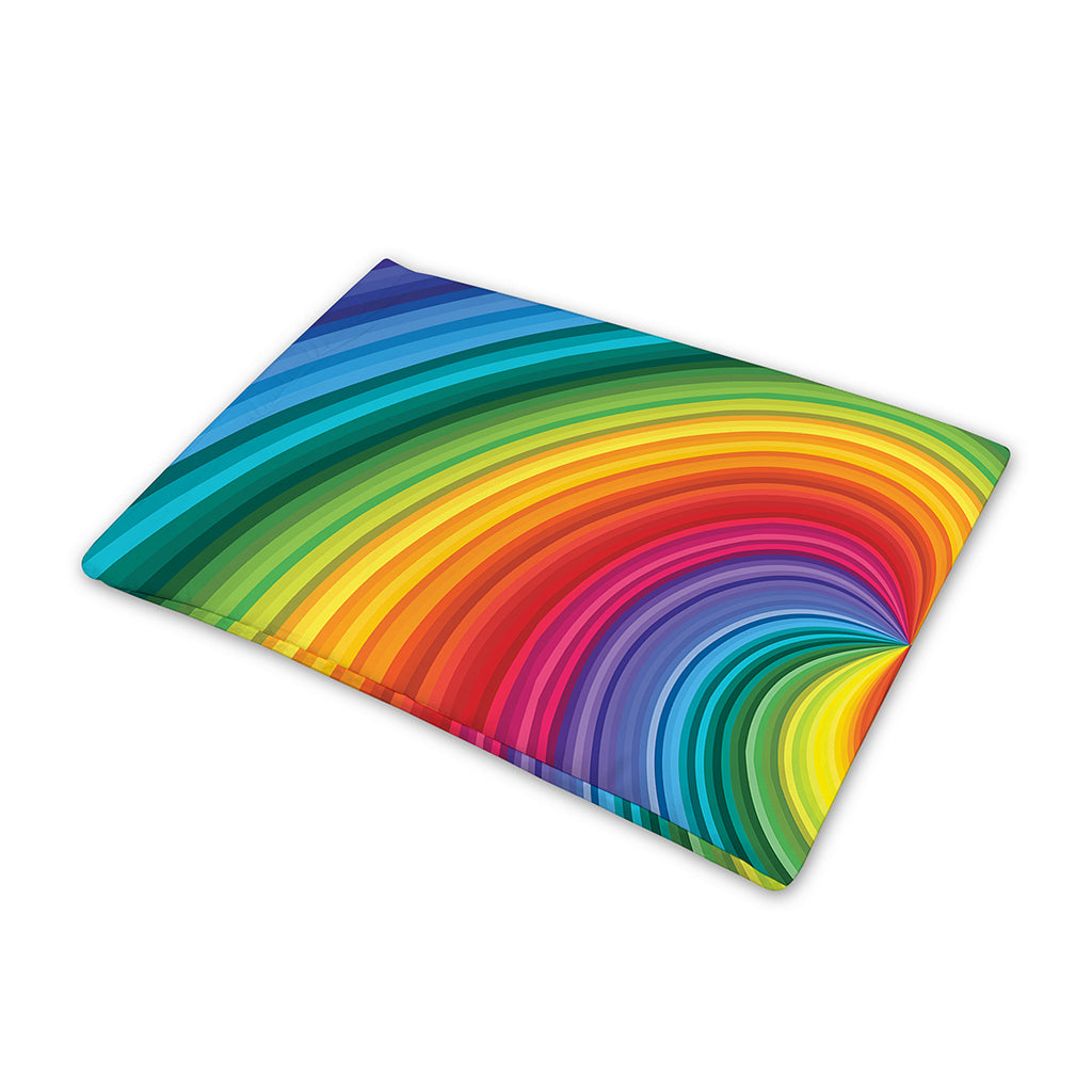 Rainbow Swirl Print Pet Cooling Mat Cover