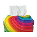 Rainbow Swirl Print Rectangle Tissue Box Cover