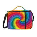 Rainbow Swirl Print Shoulder Strap Bible Bag