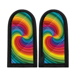 Rainbow Swirl Print Skillet Handle Cover